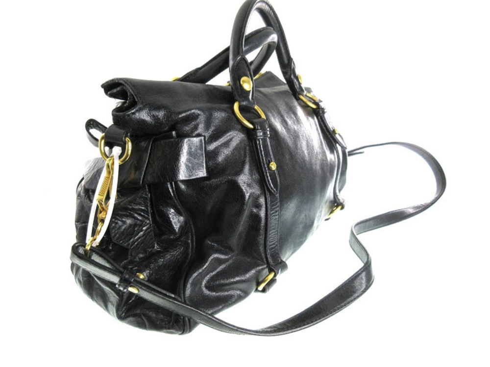 Miu Miu Leather Black Bag Shoulder Handbag